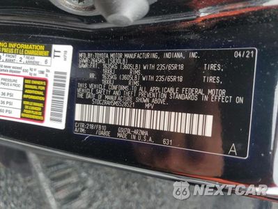 Zdjęcie 13 z 13 samochodu: 2021 TOYOTA HIGHLANDER L VIN:5TDCZRAH5MS528521 - miniatura