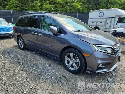 Czwarte zdjęcie samochodu z boku: 2018 HONDA ODYSSEY EX VIN:5FNRL6H53JB052968 - miniatura