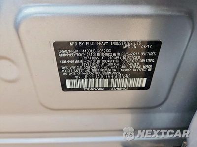 Zdjęcie 13 z 13 samochodu: 2017 SUBARU FORESTER 2.5I PREMIUM VIN:JF2SJAGC7HH584598 - miniatura