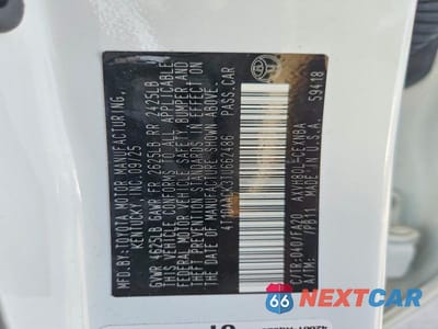 Zdjęcie 12 z 12 samochodu: 2026 TOYOTA CAMRY HYBRID LE VIN:4T1DAACK3TU662486 - miniatura