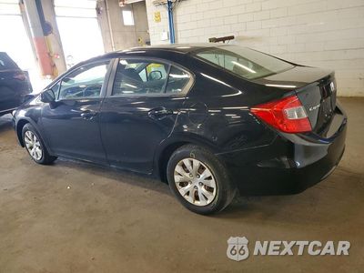 Drugie zdjęcie samochodu z przodu: 2012 HONDA CIVIC LX VIN:19XFB2F51CE104690 - miniatura