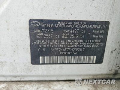 Zdjęcie 12 z 12 samochodu: 2015 HYUNDAI SONATA SE VIN:5NPE24AF7FH206017 - miniatura