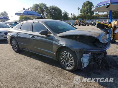 Czwarte zdjęcie samochodu z boku: 2024 HYUNDAI SONATA HYBRID LIMITED VIN:KMHL54JJ5RA093579 - miniatura