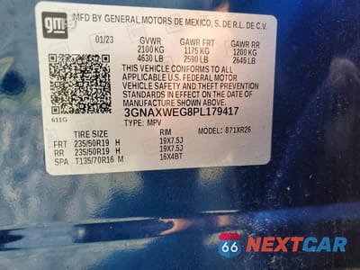 Zdjęcie 13 z 13 samochodu: 2023 CHEVROLET EQUINOX RS VIN:3GNAXWEG8PL179417 - miniatura