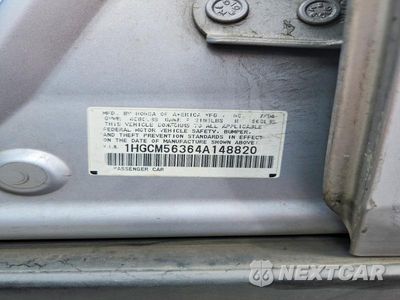 Zdjęcie 12 z 12 samochodu: 2004 HONDA ACCORD LX VIN:1HGCM56364A148820 - miniatura