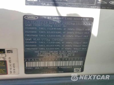 Zdjęcie 13 z 13 samochodu: 2020 LAND ROVER DISCOVERY SE VIN:SALRG2RVXL2425336 - miniatura