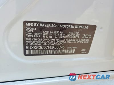 Zdjęcie 13 z 13 samochodu: 2015 BMW X5 XDRIVE35I VIN:5UXKR0C57F0K56875 - miniatura