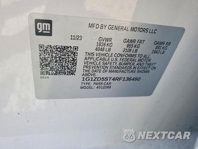 Zdjęcie 12 z 12 samochodu: 2024 CHEVROLET MALIBU LT VIN:1G1ZD5ST4RF136490 - miniatura