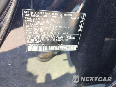 Zdjęcie 13 z 13 samochodu: 2019 VOLKSWAGEN ATLAS S VIN:1V2GR2CA2KC514713 - miniatura