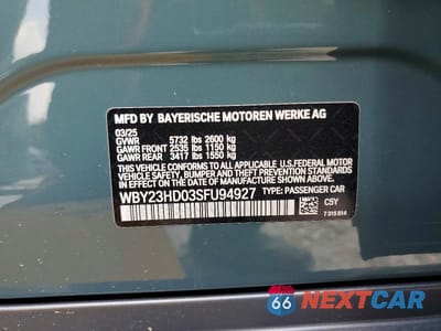 Zdjęcie 13 z 13 samochodu: 2025 BMW I4 EDRIVE 40 VIN:WBY23HD03SFU94927 - miniatura