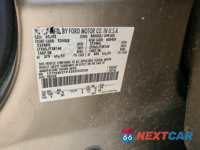 Zdjęcie 12 z 12 samochodu: 2002 FORD F250 SUPER DUTY VIN:1FTNW21F42ED32256 - miniatura
