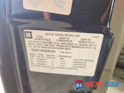 Zdjęcie 13 z 13 samochodu: 2002 GMC ENVOY VIN:1GKDT13S422381391 - miniatura