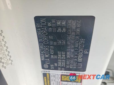 Zdjęcie 13 z 13 samochodu: 2017 KIA SPORTAGE VIN:KNDPM3ACXH7217569 - miniatura