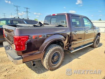 Trzecie zdjęcie samochodu z tyłu: 2018 FORD F150 SUPERCREW VIN:1FTEW1EP4JKF04329 - miniatura