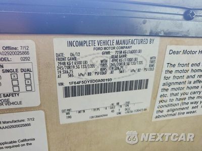Zdjęcie 10 z 10 samochodu: 2013 FORD F53 RV VIN:1F64F5DY5D0A00193 - miniatura