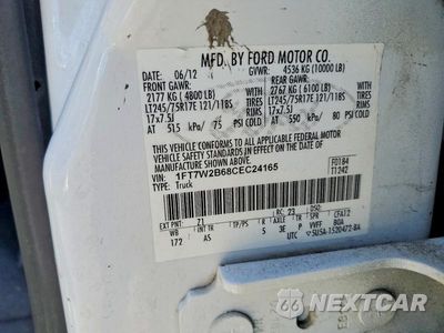 Zdjęcie 12 z 12 samochodu: 2012 FORD F250 SUPER DUTY VIN:1FT7W2B68CEC24165 - miniatura