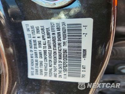 Zdjęcie 12 z 12 samochodu: 2013 HONDA CIVIC LX VIN:19XFB2F51DE031841 - miniatura