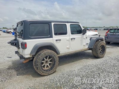 Trzecie zdjęcie samochodu z tyłu: 2021 JEEP WRANGLER UNLIMITED SPORT VIN:1C4HJXDN3MW832319 - miniatura