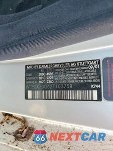 Zdjęcie 12 z 12 samochodu: 2002 MERCEDES-BENZ CLK 430 VIN:WDBLK70G62T103758 - miniatura