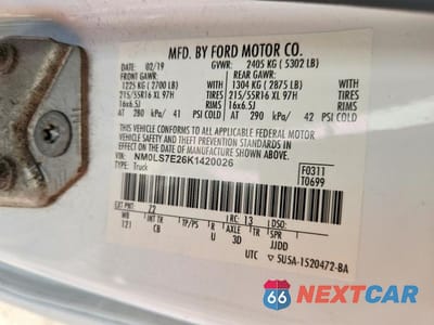 Zdjęcie 13 z 13 samochodu: 2019 FORD TRANSIT CONNECT XL VIN:NM0LS7E26K1420026 - miniatura