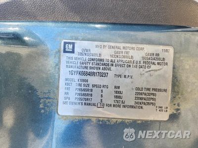Zdjęcie 13 z 13 samochodu: 2008 CADILLAC ESCALADE ESV VIN:1GYFK66848R170237 - miniatura