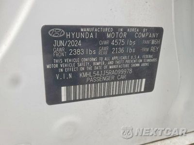 Zdjęcie 13 z 13 samochodu: 2024 HYUNDAI SONATA HYBRID LIMITED VIN:KMHL54JJ5RA099978 - miniatura