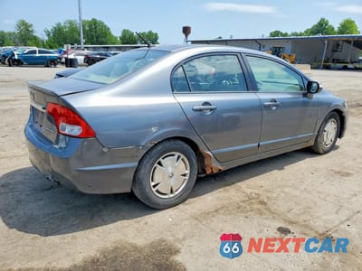Trzecie zdjęcie samochodu z tyłu: 2009 HONDA CIVIC HYBRID VIN:JHMFA36279S017198 - miniatura
