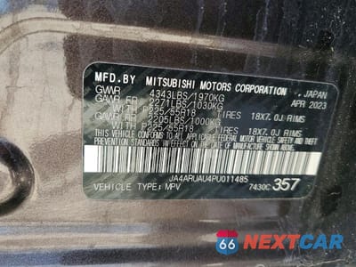 Zdjęcie 13 z 13 samochodu: 2023 MITSUBISHI OUTLANDER SPORT S/SE VIN:JA4ARUAU4PU011485 - miniatura