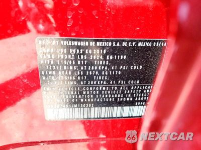 Zdjęcie 12 z 12 samochodu: 2018 VOLKSWAGEN TIGUAN SE VIN:3VV2B7AX1JM130392 - miniatura