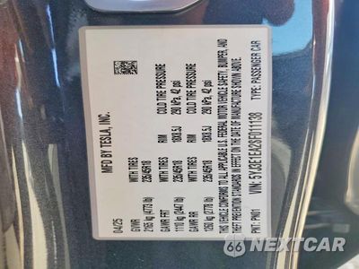 Zdjęcie 12 z 12 samochodu: 2025 TESLA MODEL 3 VIN:5YJ3E1EA2SF011138 - miniatura