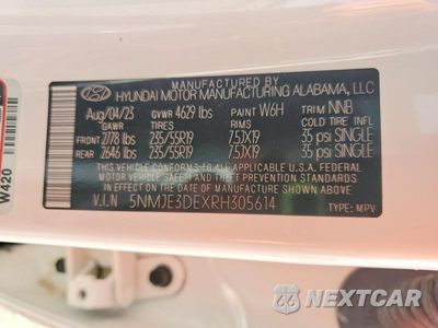 Zdjęcie 14 z 14 samochodu: 2024 HYUNDAI TUCSON LIMITED VIN:5NMJE3DEXRH305614 - miniatura