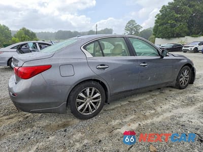 Trzecie zdjęcie samochodu z tyłu: 2015 INFINITI Q50 PREMIUM VIN:JN1BV7AR6FM404571 - miniatura