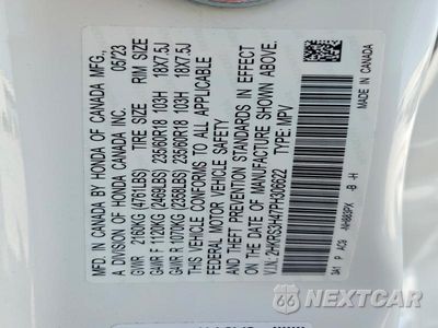 Zdjęcie 13 z 13 samochodu: 2023 HONDA CR-V EX VIN:2HKRS3H47PH306622 - miniatura