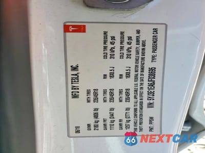Zdjęcie 12 z 12 samochodu: 2018 TESLA MODEL 3 VIN:5YJ3E1EA6JF038695 - miniatura