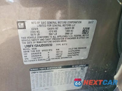 Zdjęcie 13 z 13 samochodu: 2018 BUICK ENVISION ESSENCE VIN:LRBFX1SA4JD008239 - miniatura