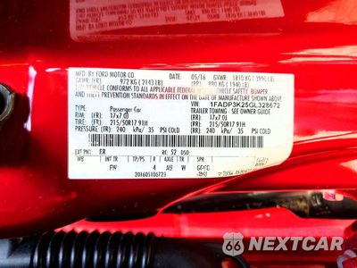 Zdjęcie 12 z 12 samochodu: 2016 FORD FOCUS SE VIN:1FADP3K25GL328672 - miniatura