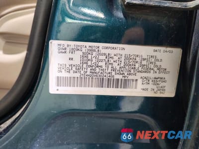 Zdjęcie 13 z 13 samochodu: 2003 TOYOTA RAV4 BASE VIN:JTEHH20V630241466 - miniatura