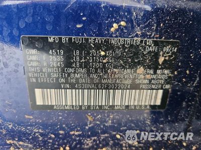 Zdjęcie 13 z 13 samochodu: 2015 SUBARU LEGACY 2.5I LIMITED VIN:4S3BNAL62F3022024 - miniatura