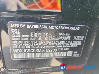 Zdjęcie 13 z 13 samochodu: 2021 BMW X1 XDRIVE28I VIN:WBXJG9C03M5T59208 - miniatura