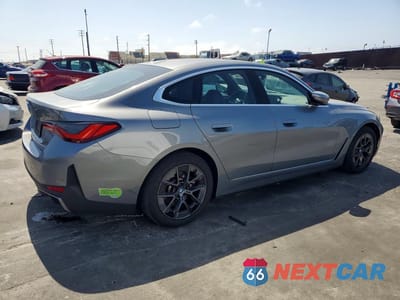 Trzecie zdjęcie samochodu z tyłu: 2023 BMW I4 EDRIVE 40 VIN:WBY73AW0XPFP19846 - miniatura