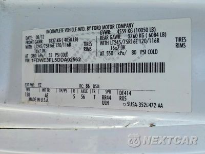 Zdjęcie 13 z 13 samochodu: 2013 FORD ECONOLINE E350 SUPER DUTY CUTAWAY VAN VIN:1FDWE3FL5DDA02562 - miniatura