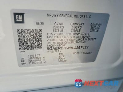 Zdjęcie 13 z 13 samochodu: 2020 BUICK ENCLAVE AVENIR VIN:5GAERDKW9LJ267433 - miniatura