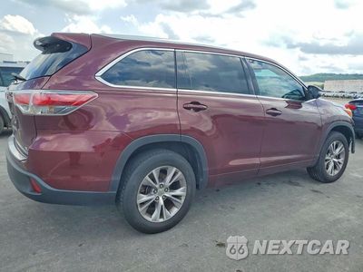 Trzecie zdjęcie samochodu z tyłu: 2015 TOYOTA HIGHLANDER XLE VIN:5TDKKRFH4FS089534 - miniatura