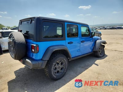 Trzecie zdjęcie samochodu z tyłu: 2023 JEEP WRANGLER 4XE VIN:1C4JJXN6XPW652428 - miniatura