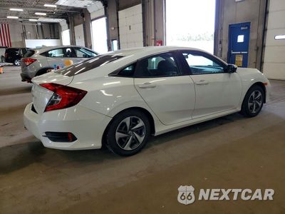 Trzecie zdjęcie samochodu z tyłu: 2021 HONDA CIVIC LX VIN:2HGFC2F66MH510638 - miniatura