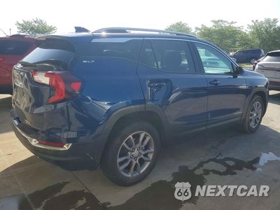 Trzecie zdjęcie samochodu z tyłu: 2022 GMC TERRAIN SLT VIN:3GKALVEV1NL263058 - miniatura