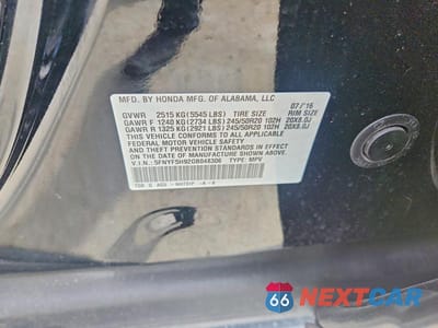 Zdjęcie 13 z 13 samochodu: 2016 HONDA PILOT TOURING VIN:5FNYF5H92GB048306 - miniatura