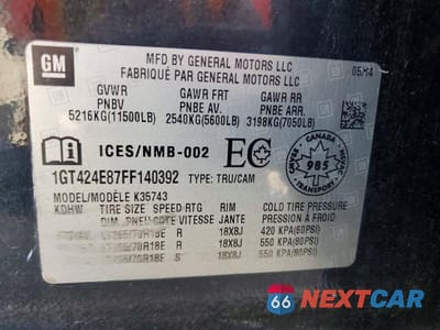 Zdjęcie 12 z 12 samochodu: 2015 GMC SIERRA K3500 DENALI VIN:1GT424E87FF140392 - miniatura