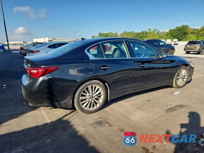 Trzecie zdjęcie samochodu z tyłu: 2021 INFINITI Q50 LUXE VIN:JN1EV7BP7MM700903 - miniatura