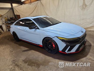 Czwarte zdjęcie samochodu z boku: 2025 HYUNDAI ELANTRA N BASE VIN:KMHLW4DK4SU025022 - miniatura